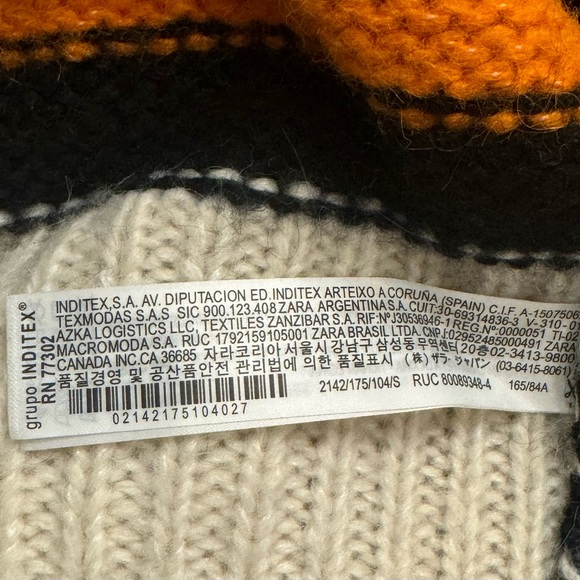 ZARA High Neck Wool Knit Sweater Size S - Picture 10 of 11